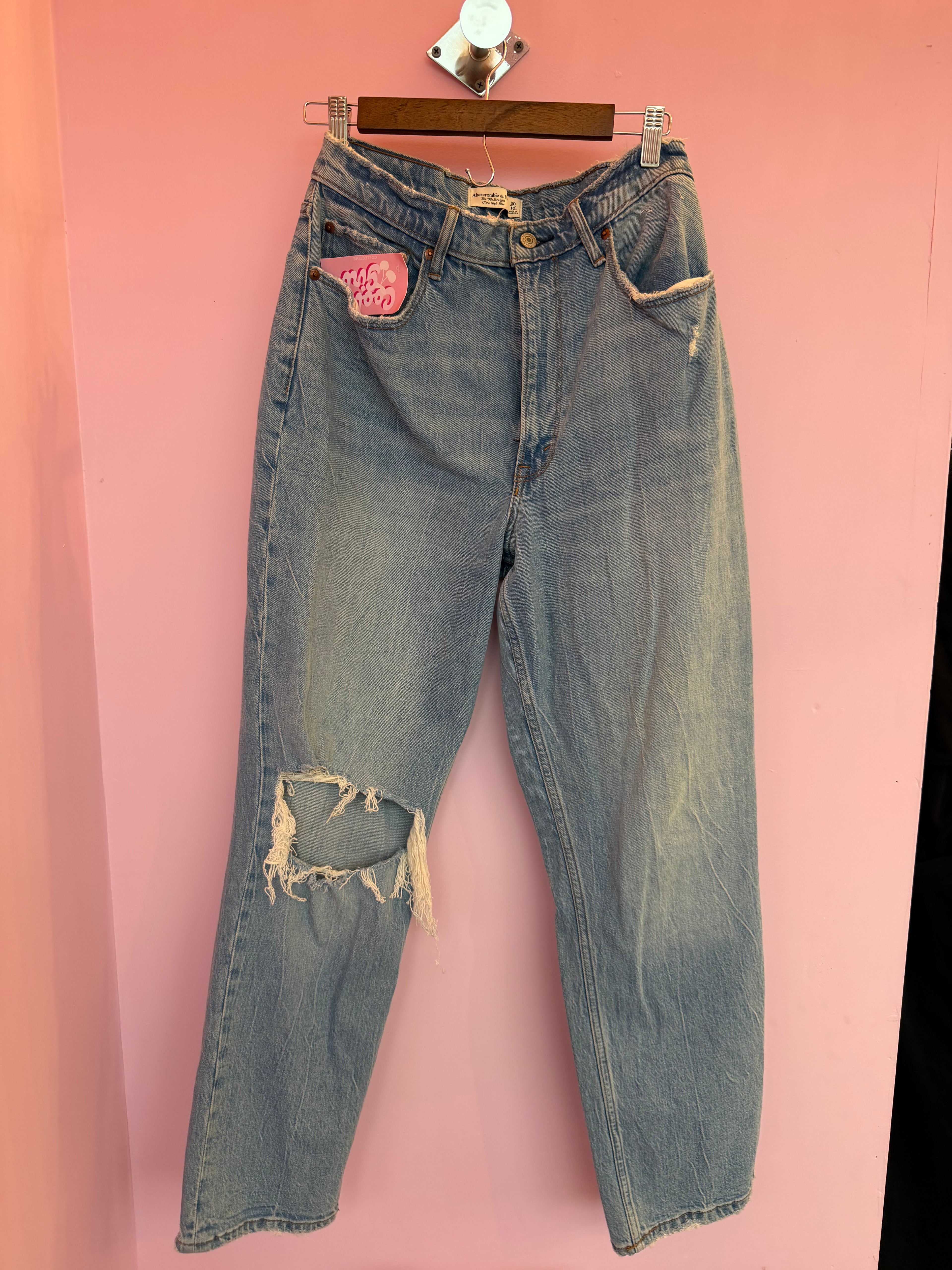 Abercrombie & Fitch 90s straight ultra high rise