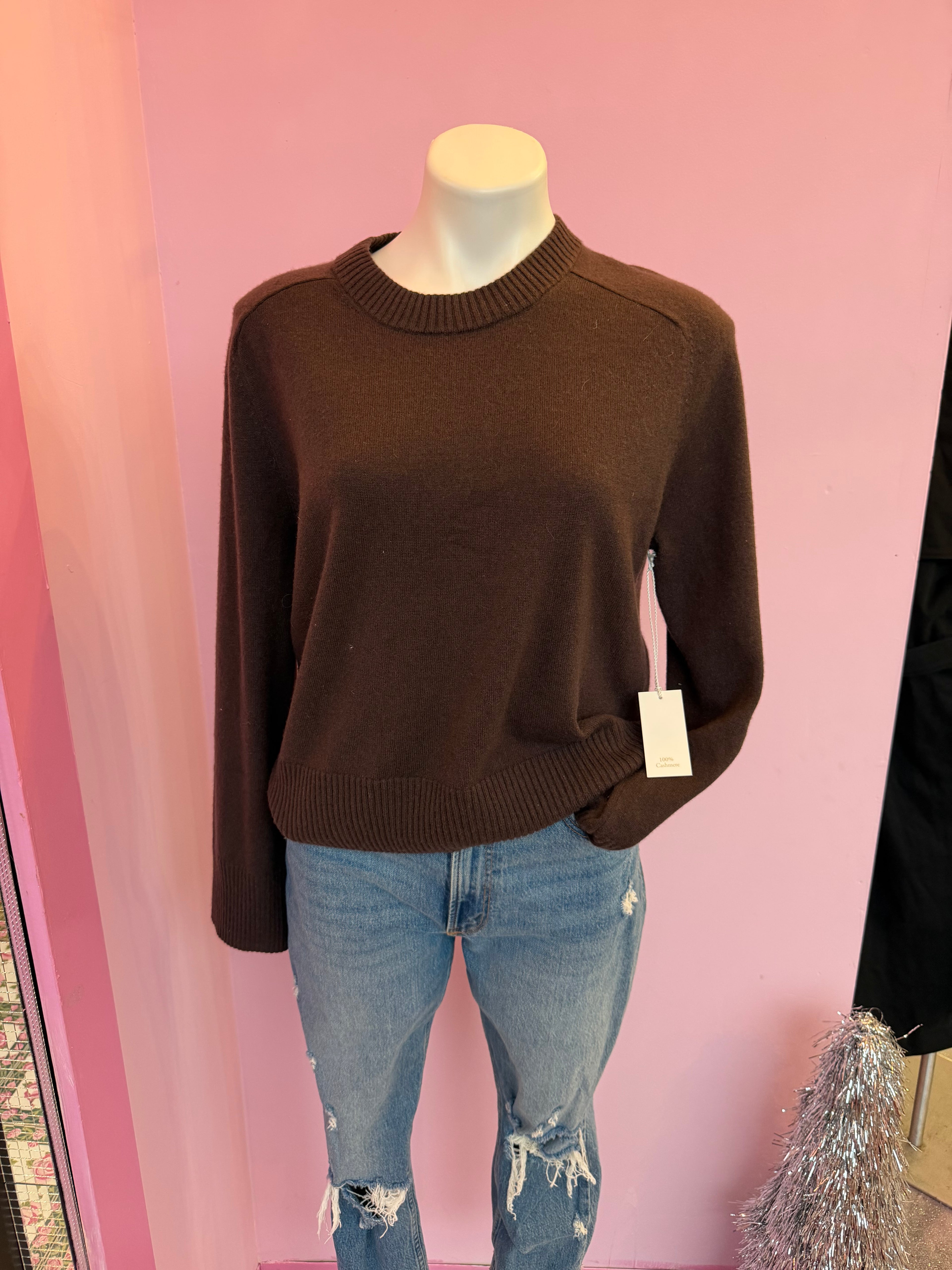 Abercrombie & Fitch 100% Cashmere Brown Sweater