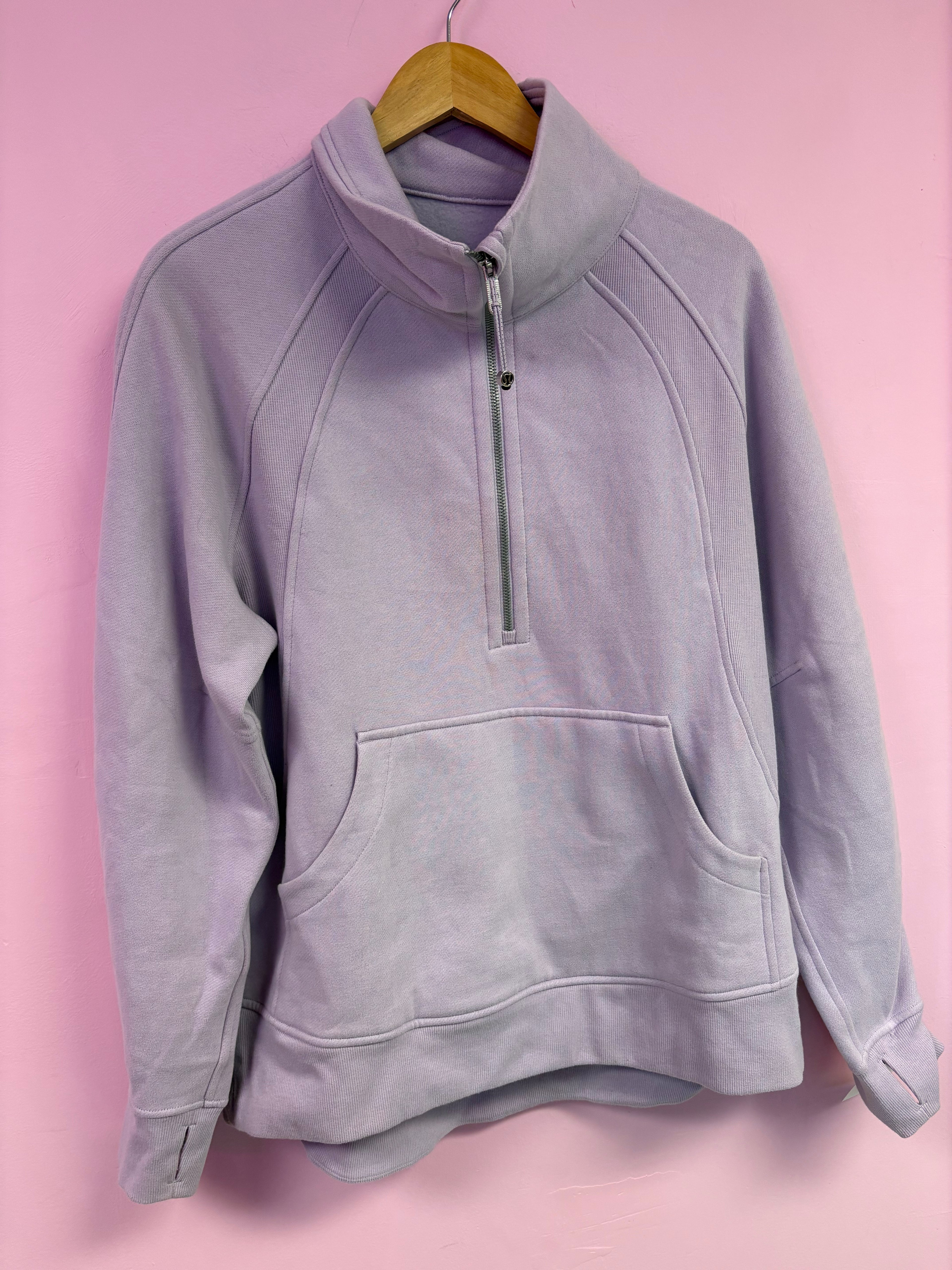 Lululemon 1/2 zip scuba M/L