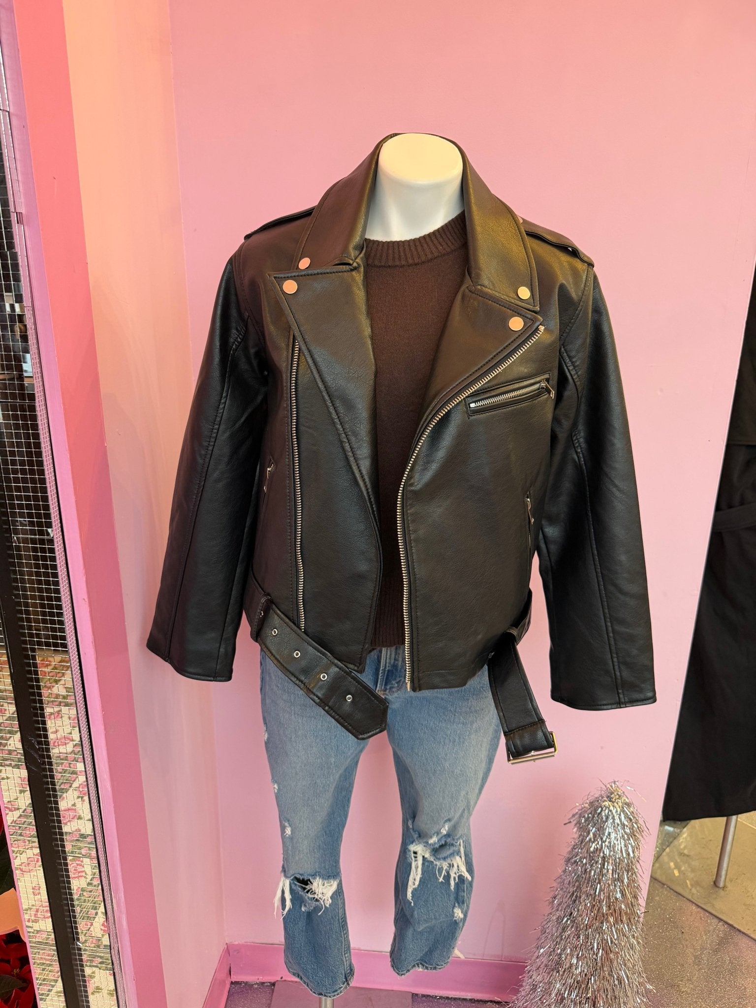 Abercrombie & Fitch Vegan Leather Jacket - Cool Girl